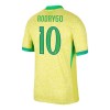 Officiële Voetbalshirt Brazilië Rodrygo 10 Thuis 2024 - Heren